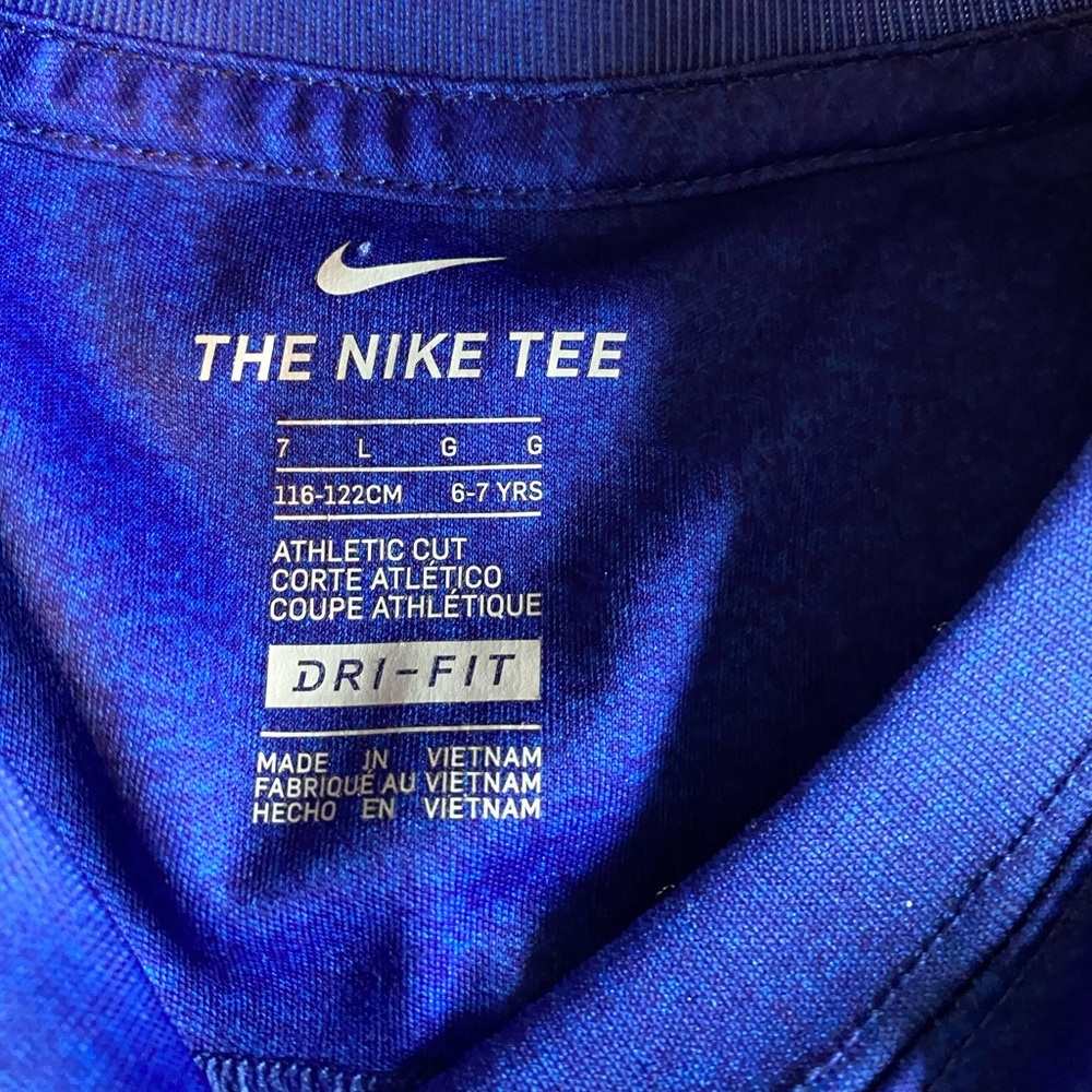 NIKE• Boys Classic Baseball Base DriFit Baseball Tee•L 6/7 - Picture 3 of 16